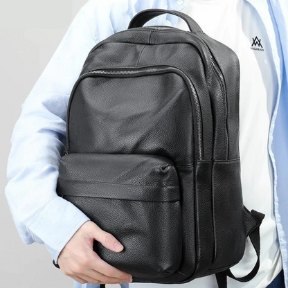 Mochila de cuero para hombre 