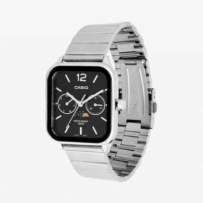 Reloj Lunar de 36 mm con esfera blanca - Resistente al agua | Acero inoxidable