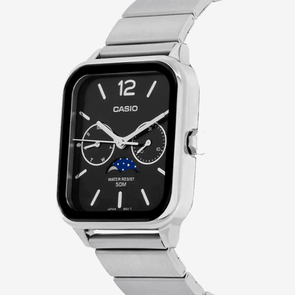 Reloj Lunar de 36 mm con esfera blanca - Resistente al agua | Acero inoxidable