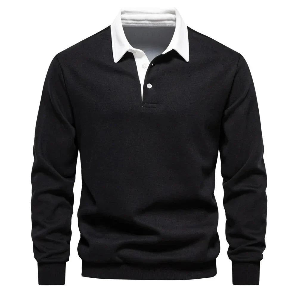 Foxley - Sudadera ligera con cuello polo