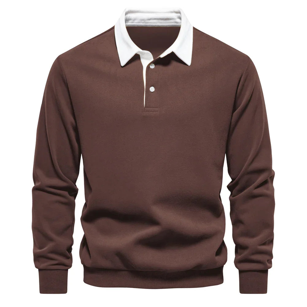 Foxley - Sudadera ligera con cuello polo