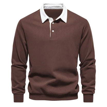 Foxley - Sudadera ligera con cuello polo