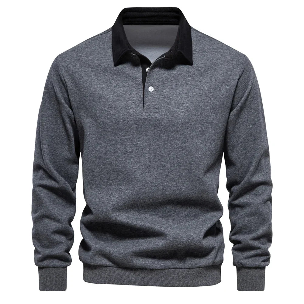 Foxley - Sudadera ligera con cuello polo
