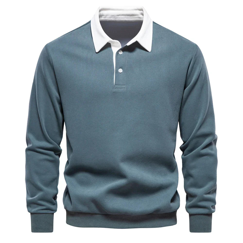 Foxley - Sudadera ligera con cuello polo
