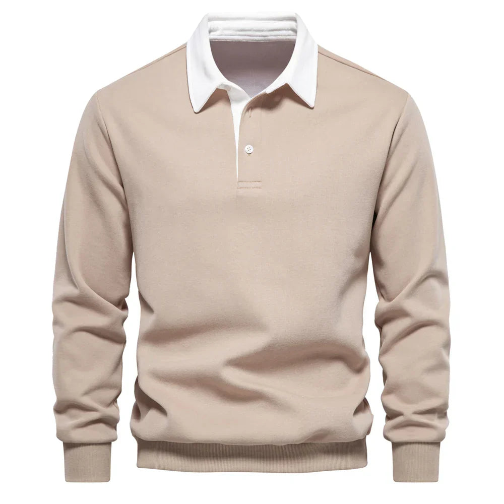 Foxley - Sudadera ligera con cuello polo
